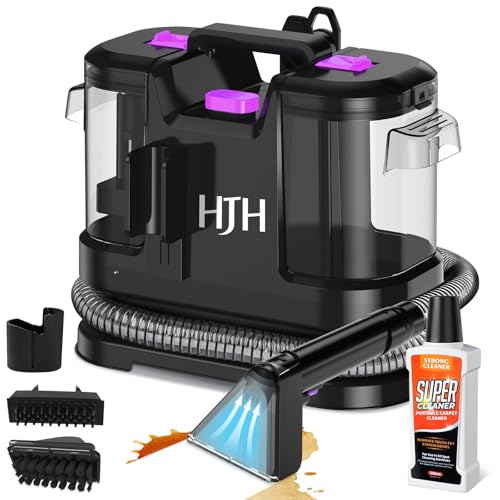 3-in-1 Handheld Carpet & Upholstery Spot Cleaner 450W 1.8 L Clean Water Tank 0.8 gal Dirty Water Tank 7.6 lb Black