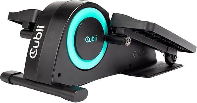 Cubii JR1 Under Desk Elliptical Seated Pedal Exerciser Compact Mini Elliptical Machine for Home Office Aqua