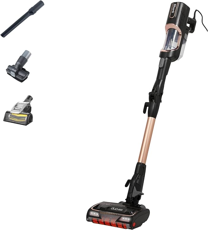 Shark HZ500UKT Corded Stick Vacuum Cleaner Anti Hair Wrap DuoClean Flexology 10m Cord 450W 10.6 lb Rose Gold