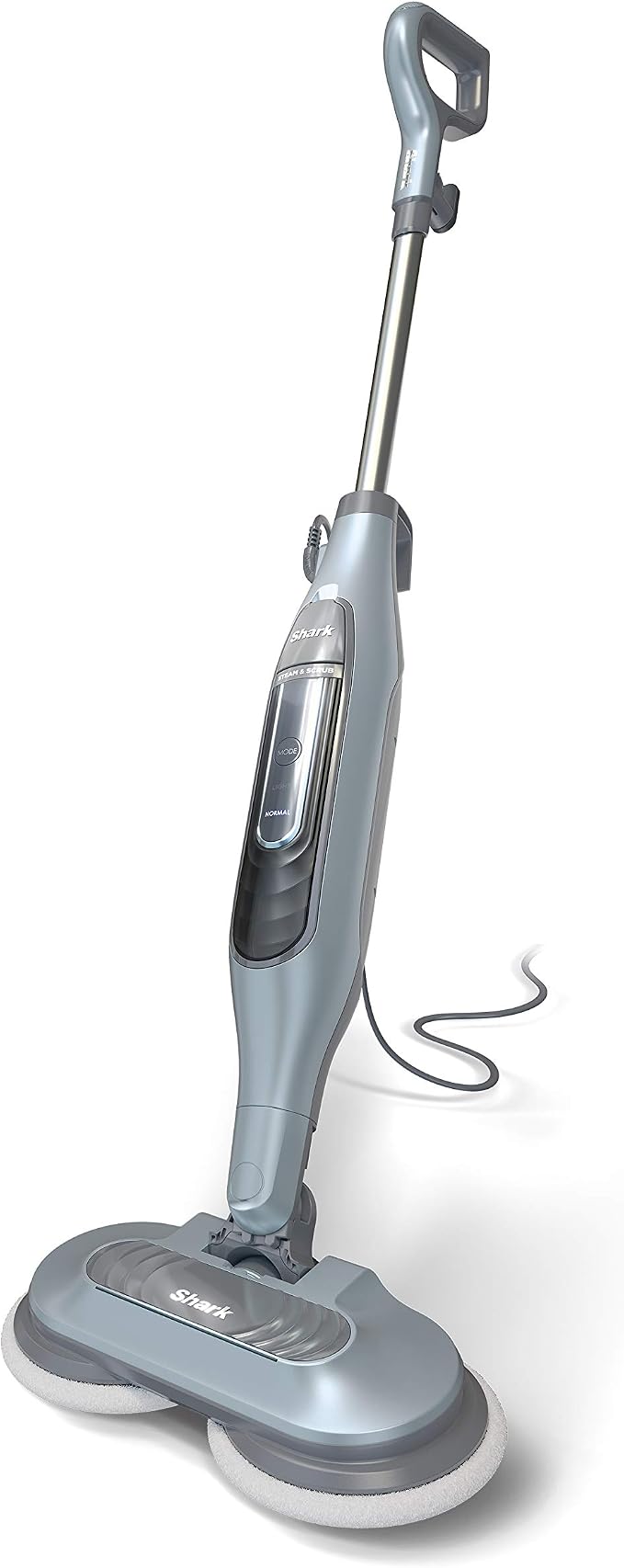 Shark Steam & Scrub All-in-One Scrubbing and Sanitizing Steam Mop 2 Steam Modes 1120W 22 ft Cord 7.7 lb Pure Water Blue S7000AMZ
