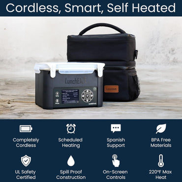 LunchEAZE XL Cordless Heated Electric Lunch Box