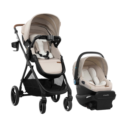 Evenflo Shyft Intuiti+ Travel System featuring Revolve180 LiteMax NXT with SensorySoothe