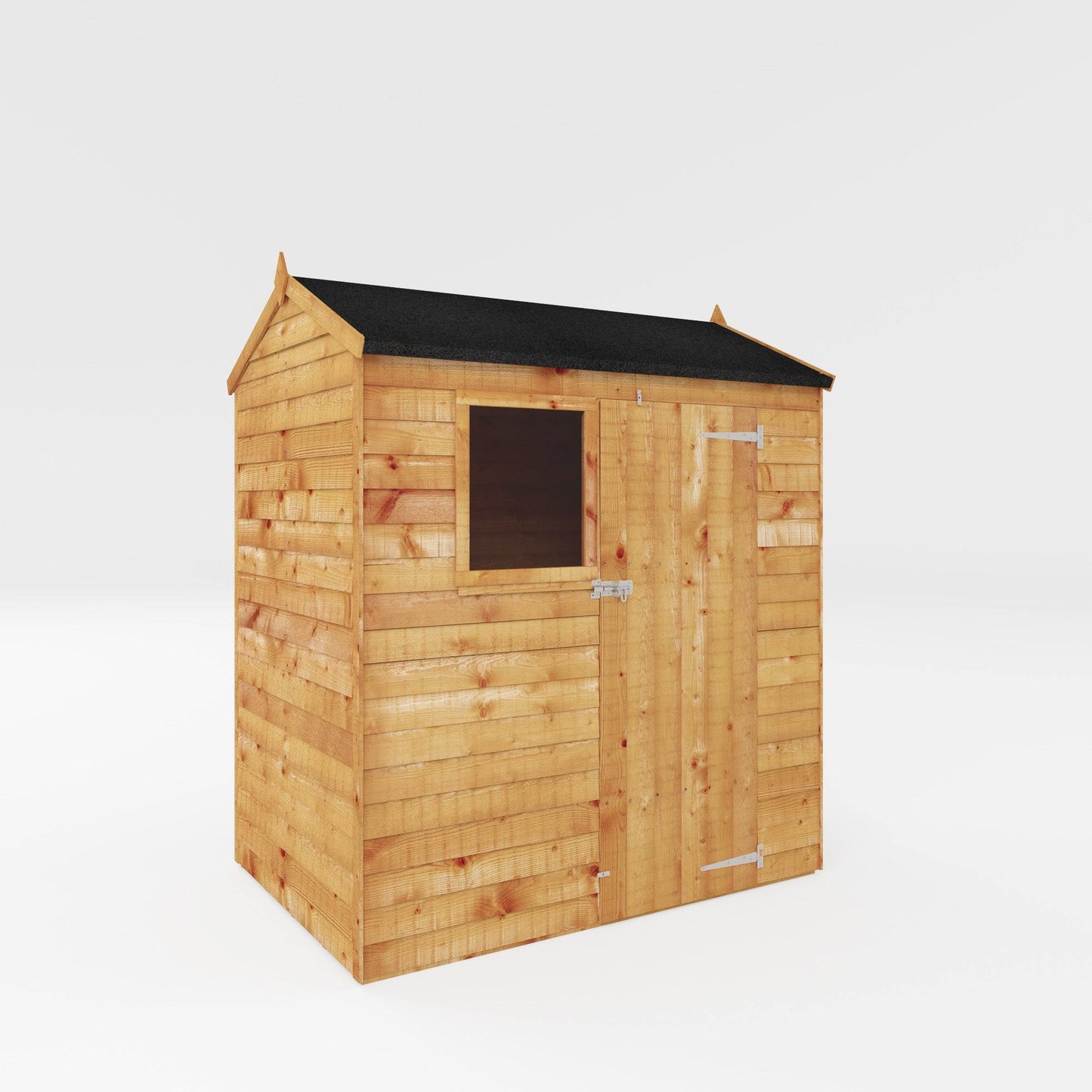 6 x 4 Ft Overlap Reverse Apex Shed