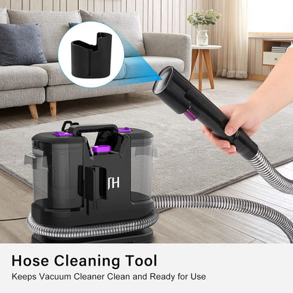 3-in-1 Handheld Carpet & Upholstery Spot Cleaner 450W 1.8 L Clean Water Tank 0.8 gal Dirty Water Tank 7.6 lb Black
