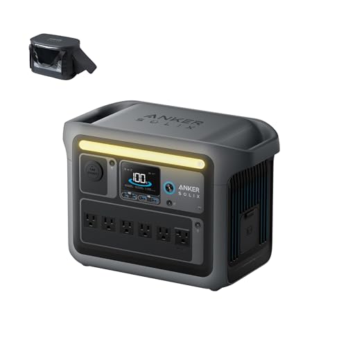 Anker SOLIX C1000 Portable Power Station 1800W Peak 2400W 1056Wh LiFePO4 Solar Generator Full Charge 58 Min 11 Ports