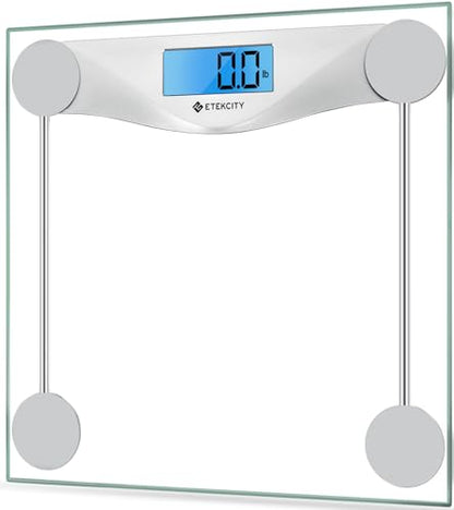 Etekcity Apex HR Smart Fitness Scale Wi-Fi Body Weight BMI Body Fat Muscle Mass Heart Rate TFT Display Tempered Glass 400 lb