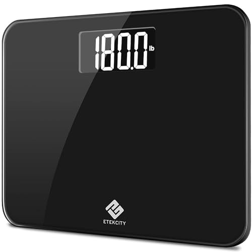 Etekcity Apex HR Smart Fitness Scale Wi-Fi Body Weight BMI Body Fat Muscle Mass Heart Rate TFT Display Tempered Glass 400 lb