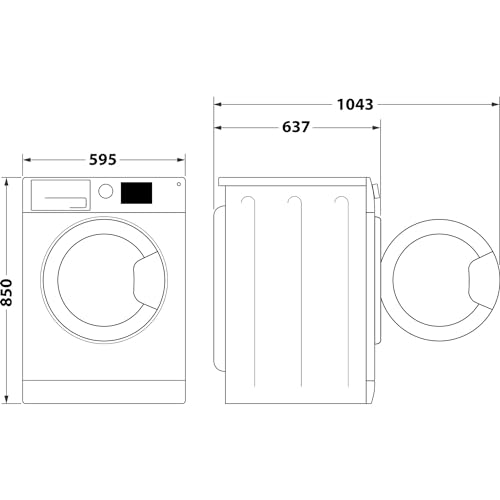 NSWR 945C GK UK N 9 kg 1400 Spin Washing Machine - Graphite