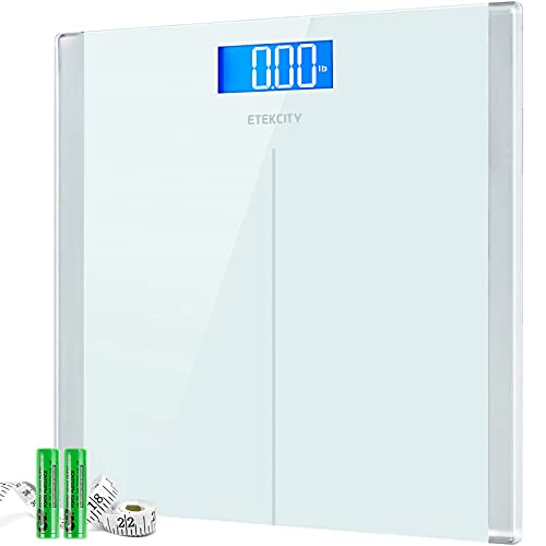 Etekcity Apex HR Smart Fitness Scale Wi-Fi Body Weight BMI Body Fat Muscle Mass Heart Rate TFT Display Tempered Glass 400 lb