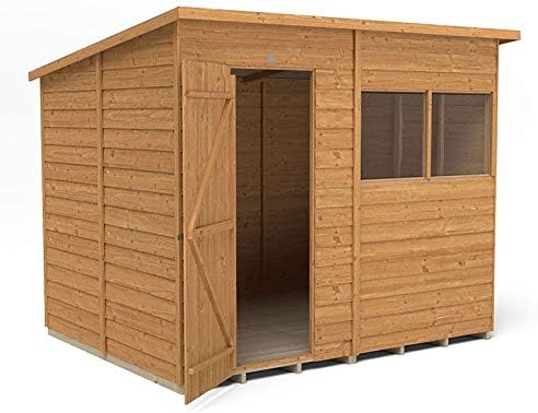 Forest Garden Overlap Dip Treated 8x6 Pent Shed ODP86MHD