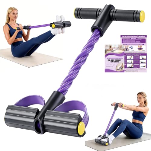 Wysperix 6-Tube Foot Pedal Resistance Band with Handles Multifunction Home Gym Equipment