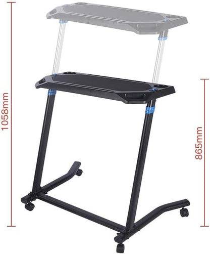 UNISKY Cycling Desk Mobile Foldable Multi-Functional Bike Trainer Treadmill Workstation