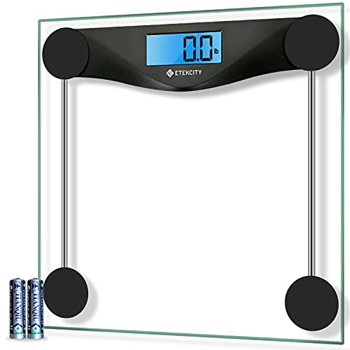 Etekcity Apex HR Smart Fitness Scale Wi-Fi Body Weight BMI Body Fat Muscle Mass Heart Rate TFT Display Tempered Glass 400 lb