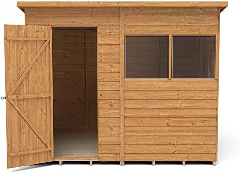 Forest Garden Overlap Dip Treated 8x6 Pent Shed ODP86MHD