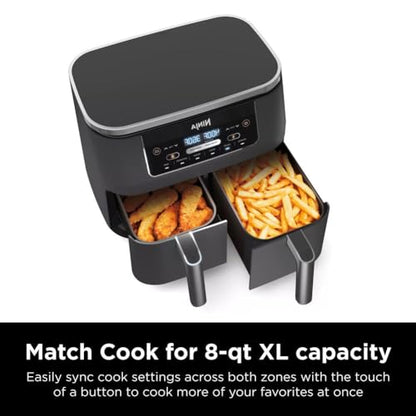 DZ201 Foodi 8 Quart 6-in-1 DualZone 2-Basket Air Fryer