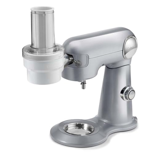Cuisinart 5.5 Qt Stand Mixer 12-Speed 500W Tilt-Head Stainless Steel Bowl Whisk Dough Hook Paddle Splash Guard Silver Lining SM-50BC