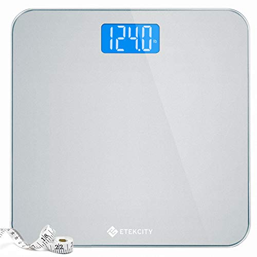Etekcity Apex HR Smart Fitness Scale Wi-Fi Body Weight BMI Body Fat Muscle Mass Heart Rate TFT Display Tempered Glass 400 lb