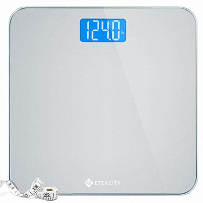 Etekcity Apex HR Smart Fitness Scale Wi-Fi Body Weight BMI Body Fat Muscle Mass Heart Rate TFT Display Tempered Glass 400 lb