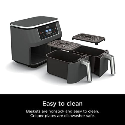 DZ201 Foodi 8 Quart 6-in-1 DualZone 2-Basket Air Fryer