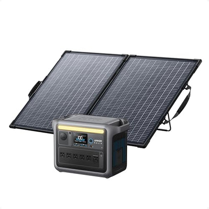 Anker SOLIX C1000 Portable Power Station 1800W Peak 2400W 1056Wh LiFePO4 Solar Generator Full Charge 58 Min 11 Ports