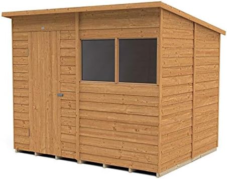 Forest Garden Overlap Dip Treated 8x6 Pent Shed ODP86MHD