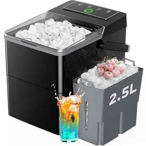 Silonn Nugget Ice Maker Countertop Chewable Pellet Ice Machine Self-Cleaning 36 lbs/Day Portable