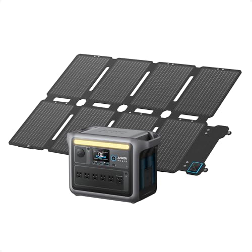 Anker SOLIX C1000 Portable Power Station 1800W Peak 2400W 1056Wh LiFePO4 Solar Generator Full Charge 58 Min 11 Ports