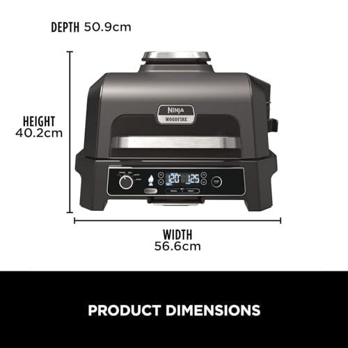 Woodfire Pro XL Electric BBQ Grill & Smoker with Digital Probe