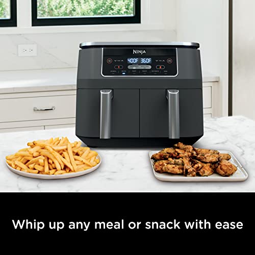 DZ201 Foodi 8 Quart 6-in-1 DualZone 2-Basket Air Fryer