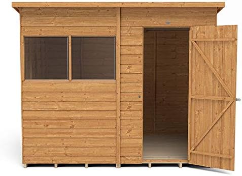 Forest Garden Overlap Dip Treated 8x6 Pent Shed ODP86MHD