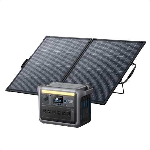 Anker SOLIX C1000 Portable Power Station 1800W Peak 2400W 1056Wh LiFePO4 Solar Generator Full Charge 58 Min 11 Ports