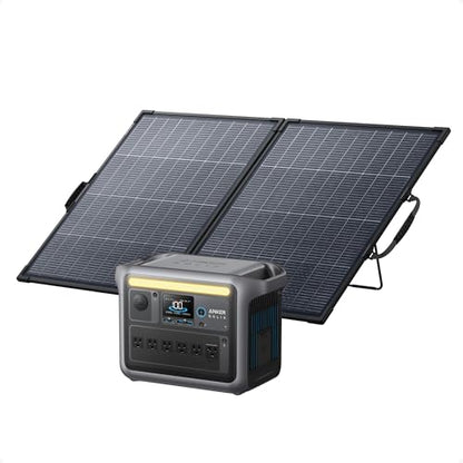 Anker SOLIX C1000 Portable Power Station 1800W Peak 2400W 1056Wh LiFePO4 Solar Generator Full Charge 58 Min 11 Ports