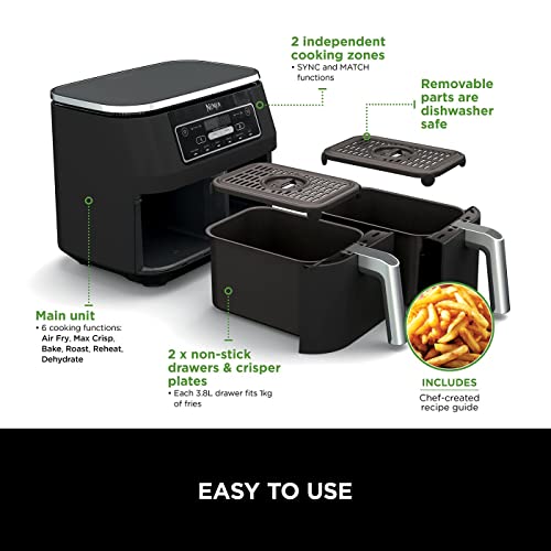 AF300UK 7.6L Foodi Dual Zone Air Fryer