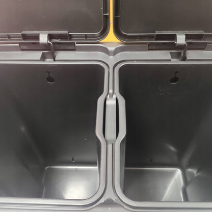 2 Section Recycling Bin, With Handles, 40L