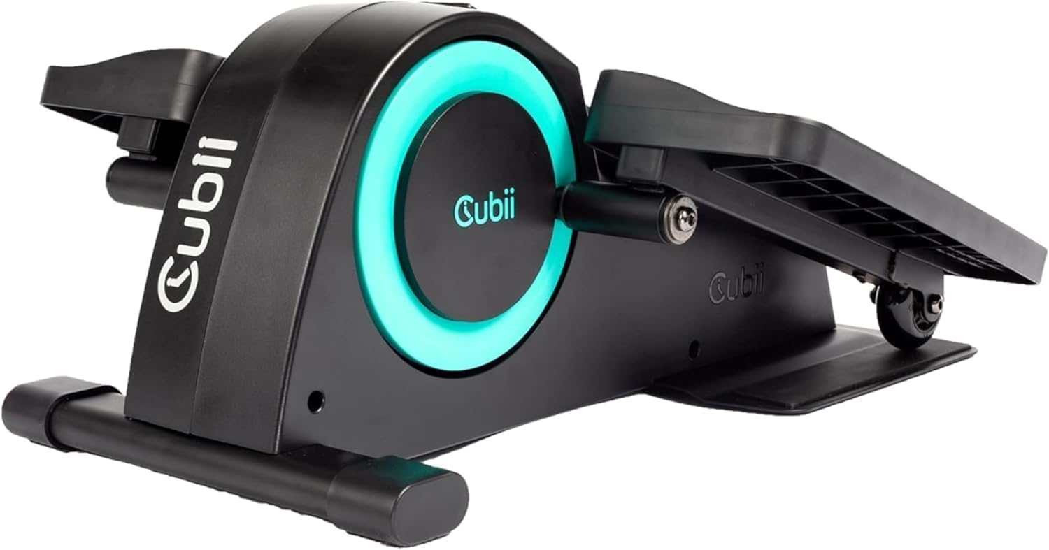 Cubii JR1 Under Desk Elliptical Seated Pedal Exerciser Compact Mini Elliptical Machine for Home Office Aqua
