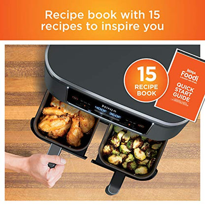 DZ201 Foodi 8 Quart 6-in-1 DualZone 2-Basket Air Fryer