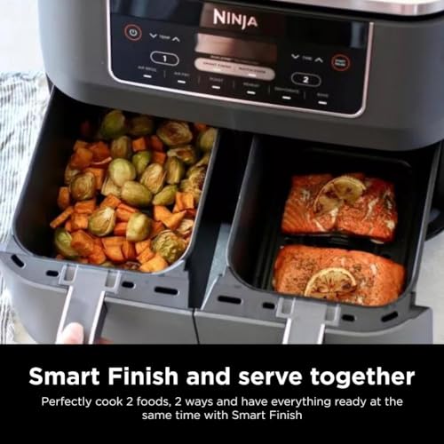 DZ201 Foodi 8 Quart 6-in-1 DualZone 2-Basket Air Fryer