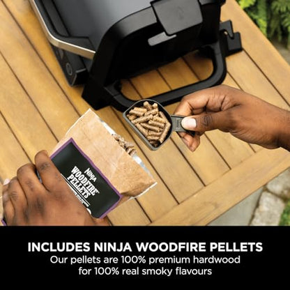 Woodfire OG701UK Electric BBQ Grill & Smoker - Black