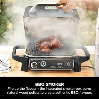 Woodfire OG701UK Electric BBQ Grill & Smoker - Black