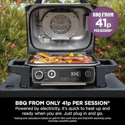 Woodfire OG701UK Electric BBQ Grill & Smoker - Black