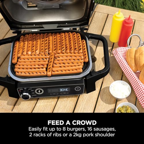 Woodfire OG701UK Electric BBQ Grill & Smoker - Black