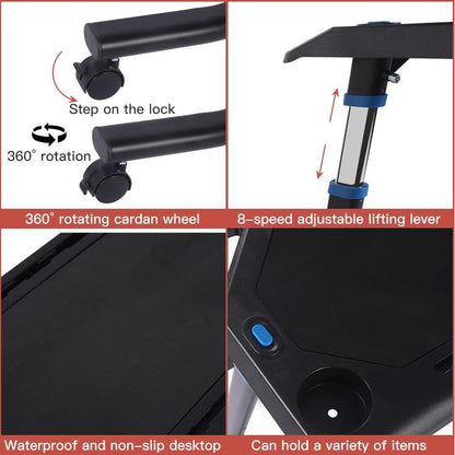 UNISKY Cycling Desk Mobile Foldable Multi-Functional Bike Trainer Treadmill Workstation