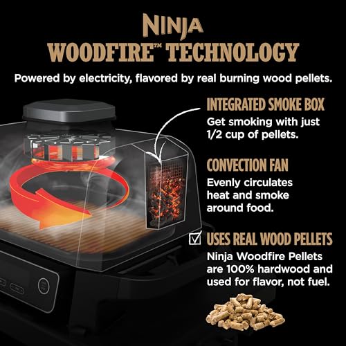 Woodfire Pro 7-in-1 Grill & Smoker with Thermometer