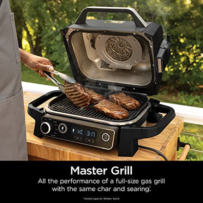 Woodfire Pro 7-in-1 Grill & Smoker with Thermometer
