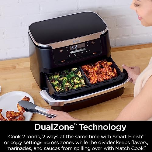 DZ071 Foodi 6-in-1 DualZone FlexBasket Air Fryer