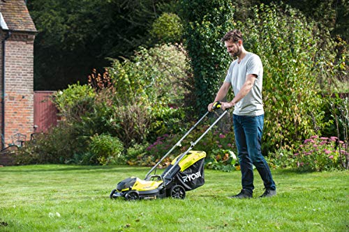 18V One+ Cordless 33cm Lawnmower & 23cm Grass Trimmer (1 x 5.0Ah)