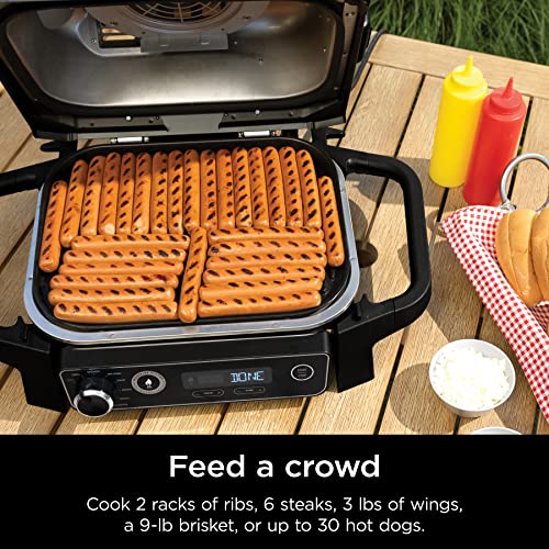 Woodfire Pro 7-in-1 Grill & Smoker with Thermometer