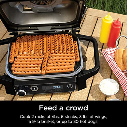 Woodfire Pro 7-in-1 Grill & Smoker with Thermometer