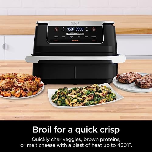 DZ071 Foodi 6-in-1 DualZone FlexBasket Air Fryer