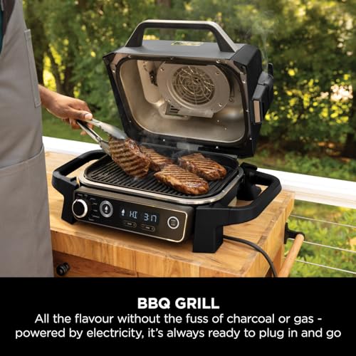 Woodfire OG701UK Electric BBQ Grill & Smoker - Black